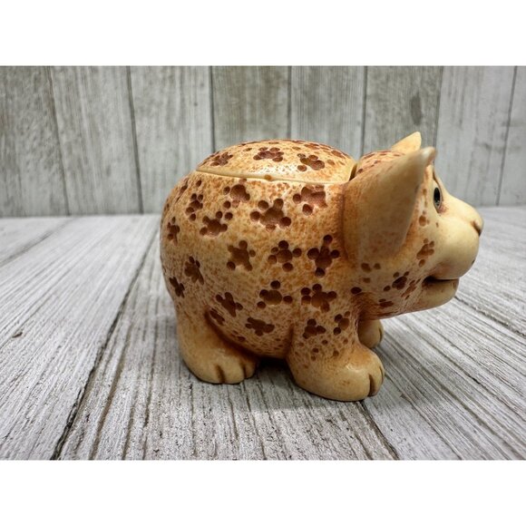 Vtg Harmony Kingdom Pot Bellys "Trixie" Farmyard Times Cat Figurine 2in Long - Picture 4 of 11